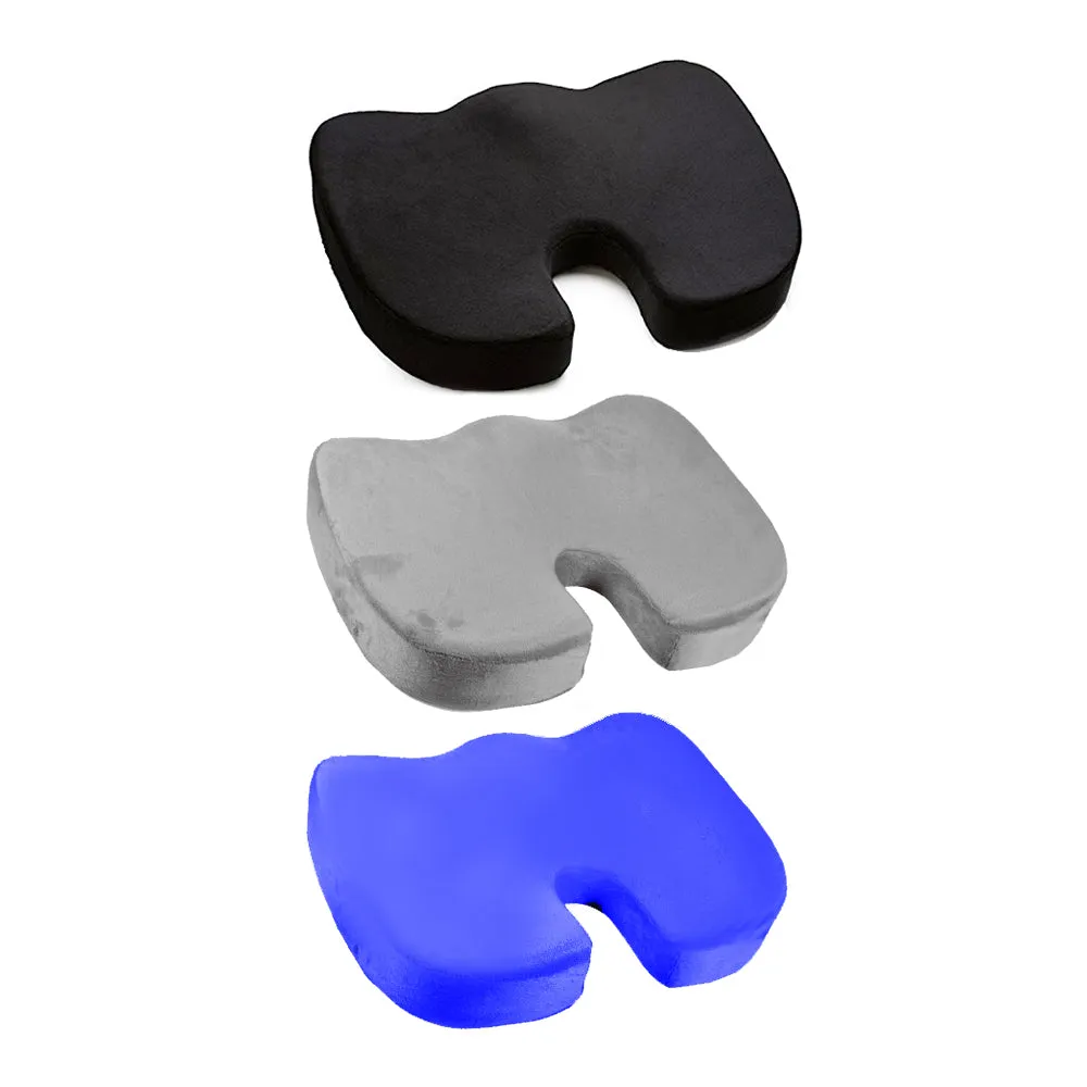 1 Orthopedic Bamboo Seat Cushion Chair Comfort Soft Foam Pad Pillow Memory Foam