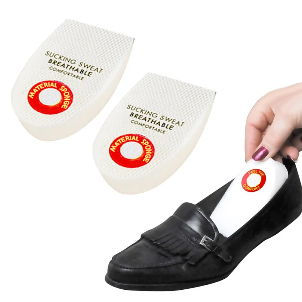 1 Pair Womens Memory Foam Heel Cushion Insert Instant Comfort Fits Any Shoe Size