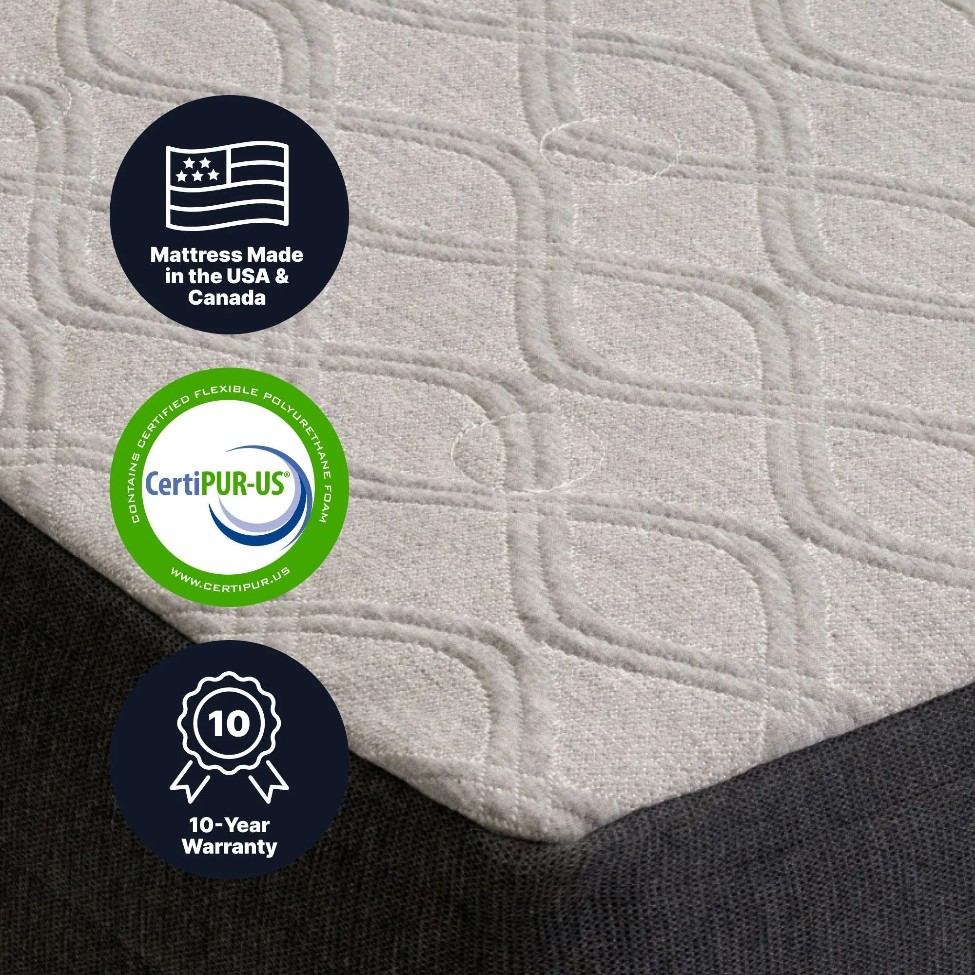 10" Memory Foam Mattress Cooling Comfort by Couch.com