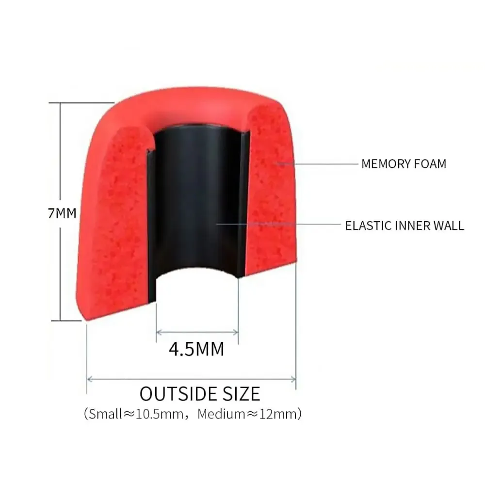 6 Pcs Anti-slip Noise Reducing Memory Foam Tips for Edifier Lollipods Pro Avoid Falling