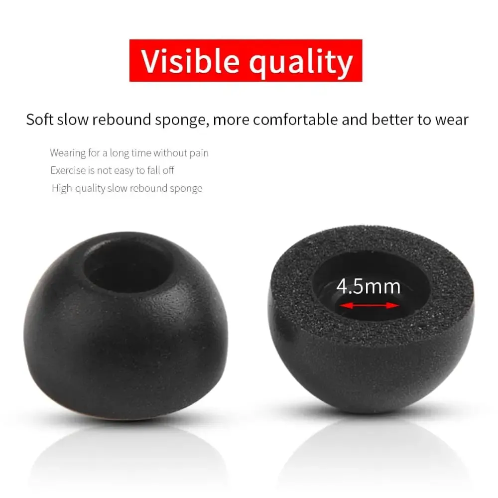 6pcs Anti-drop Noise Reduction Memory Foam Ear Tips for Samsung Galaxy Buds2 Tws