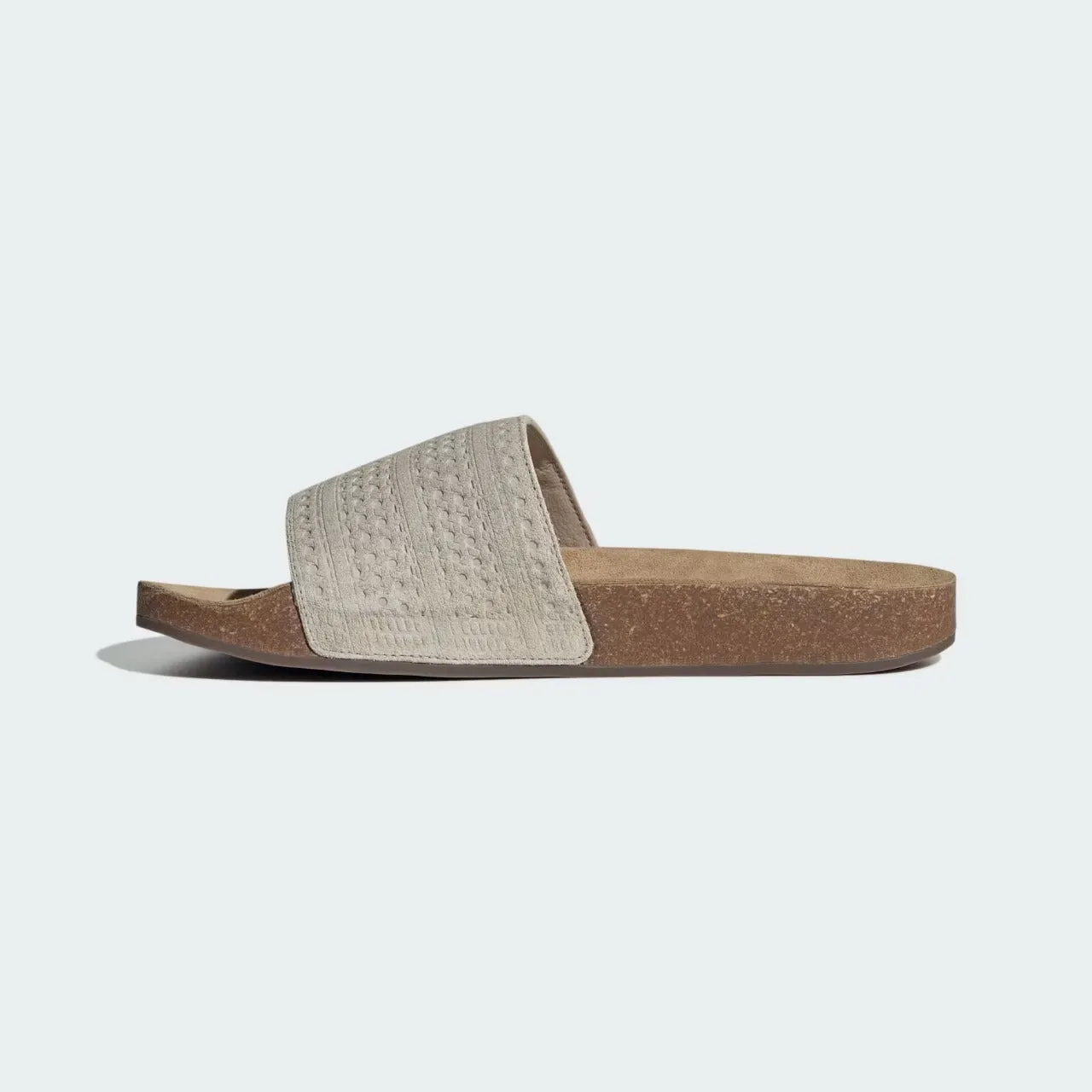 Adidas Adilette Cork Suede Slide Brown