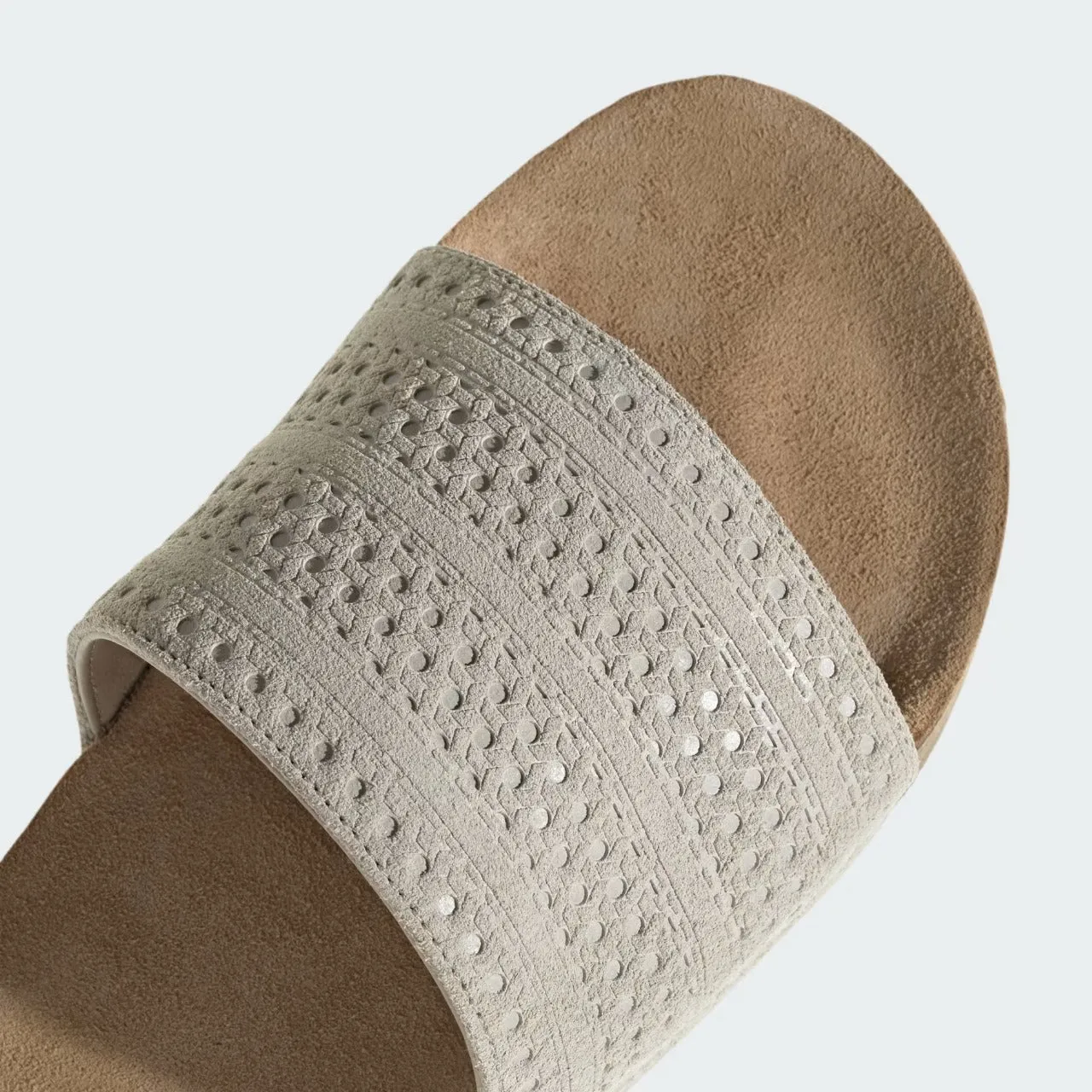 Adidas Adilette Cork Suede Slide Brown