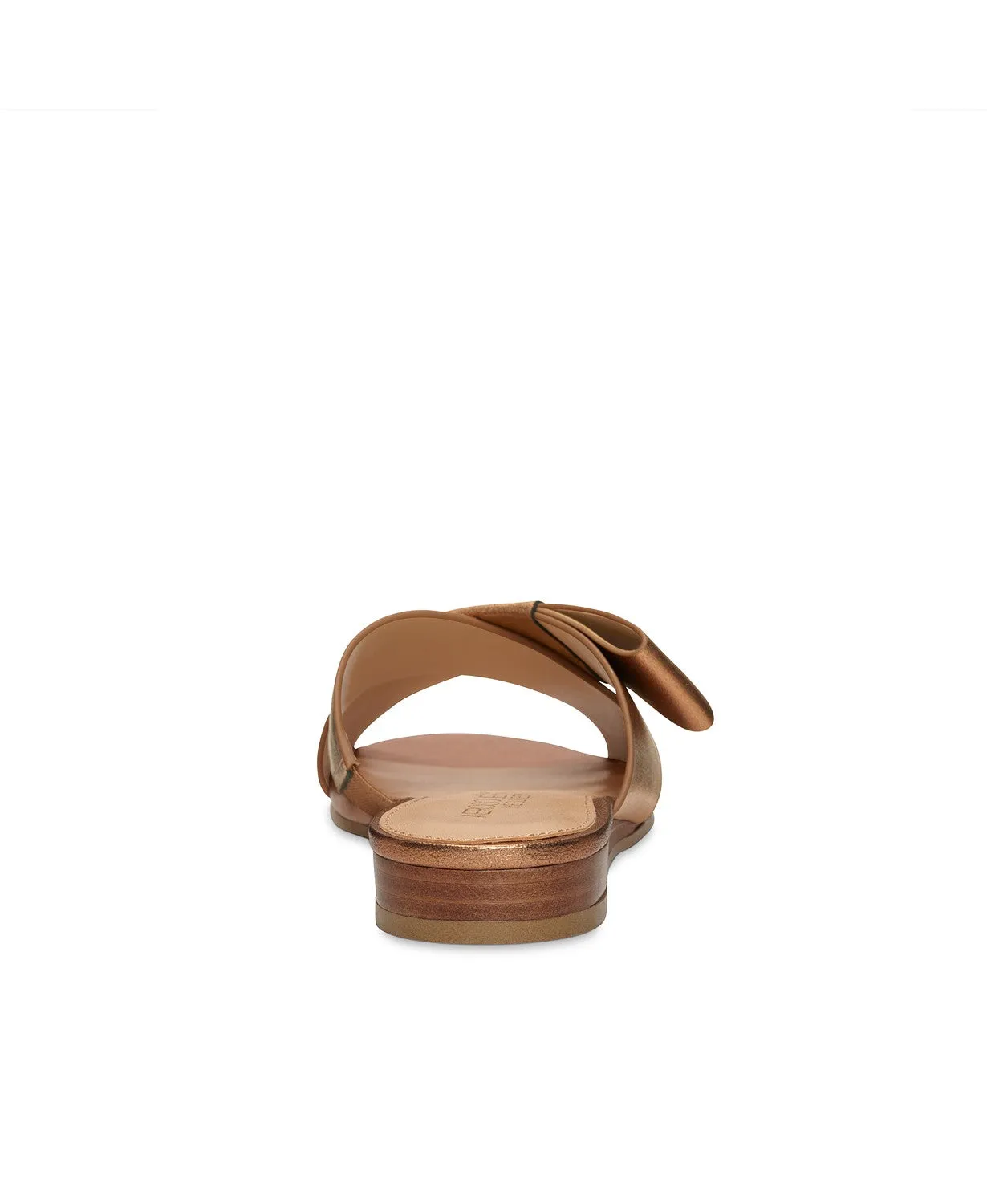 Aerosoles Women's Orbit Sandal Copper Leather Slip On Mule Slide