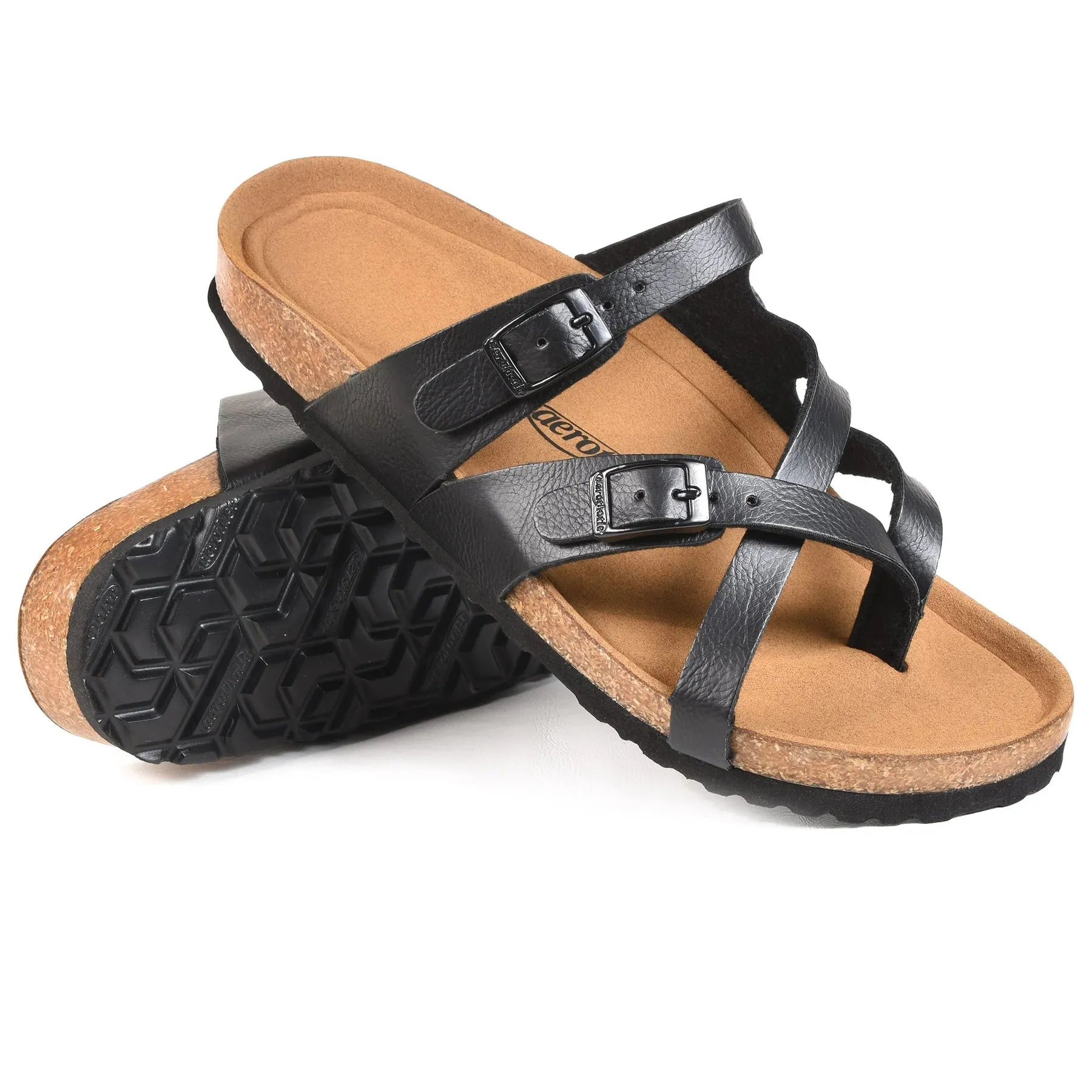 Aerothotic Celestis Strappy Sandal Black