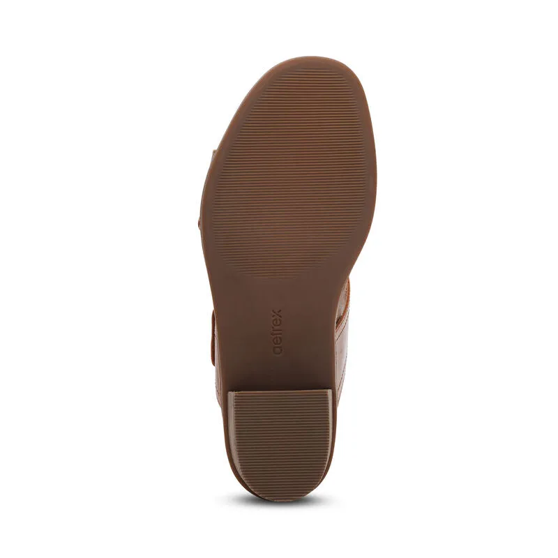 Aetrex Tatiana Cognac Sandal Women's