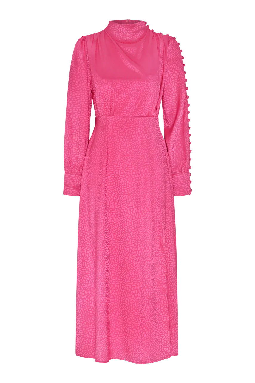 Arabella Pink Midi Dress RENTAL