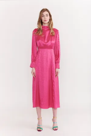 Arabella Pink Midi Dress RENTAL