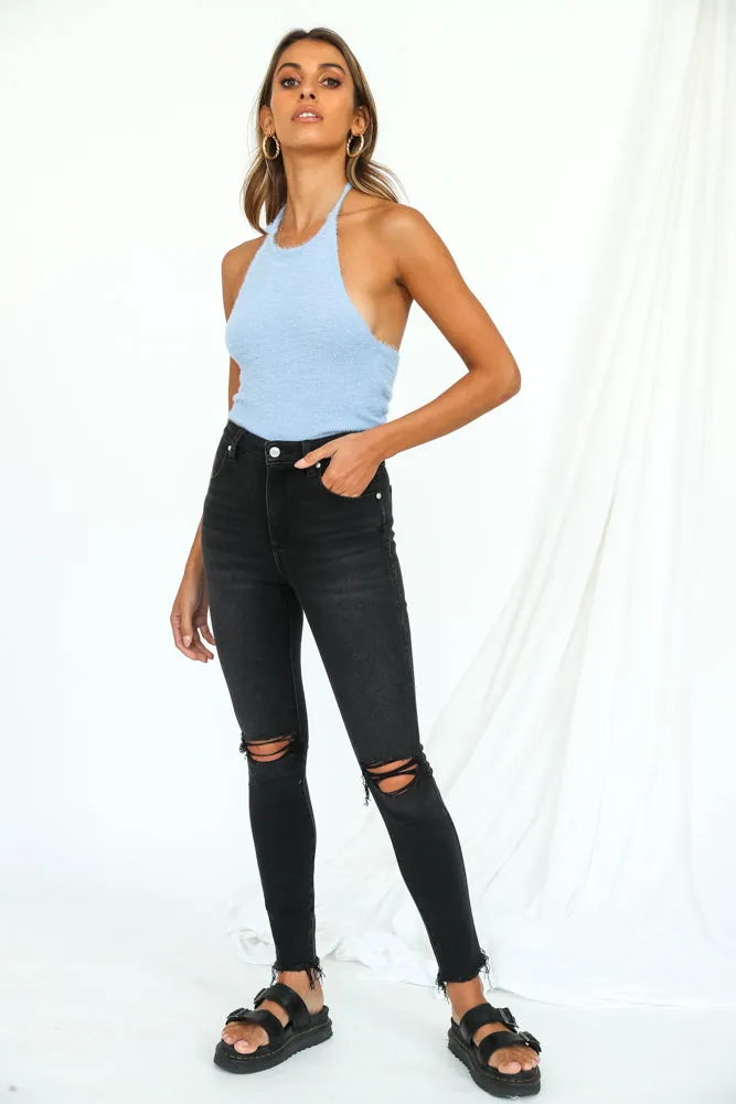 Barbara Crop Top Blue