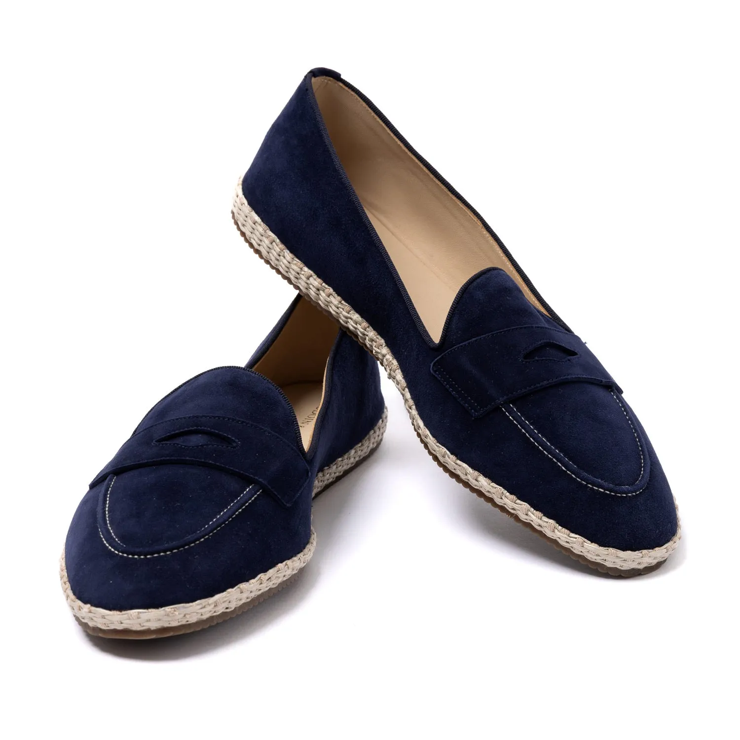 Baudoin & Lange x MJ: Banus Loafer "Espadrille Luxe" made of Calf Suede - handmade