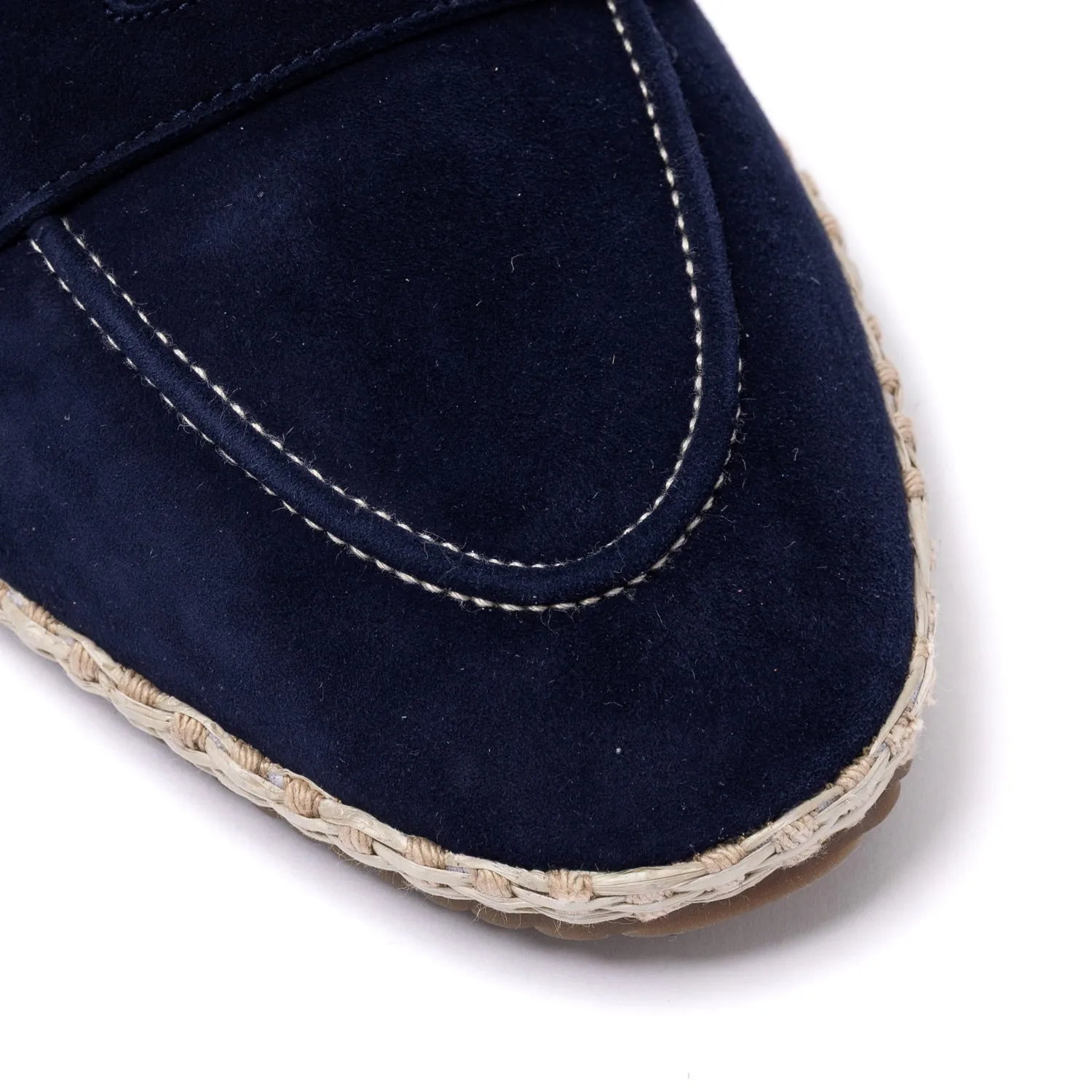 Baudoin & Lange x MJ: Banus Loafer "Espadrille Luxe" made of Calf Suede - handmade
