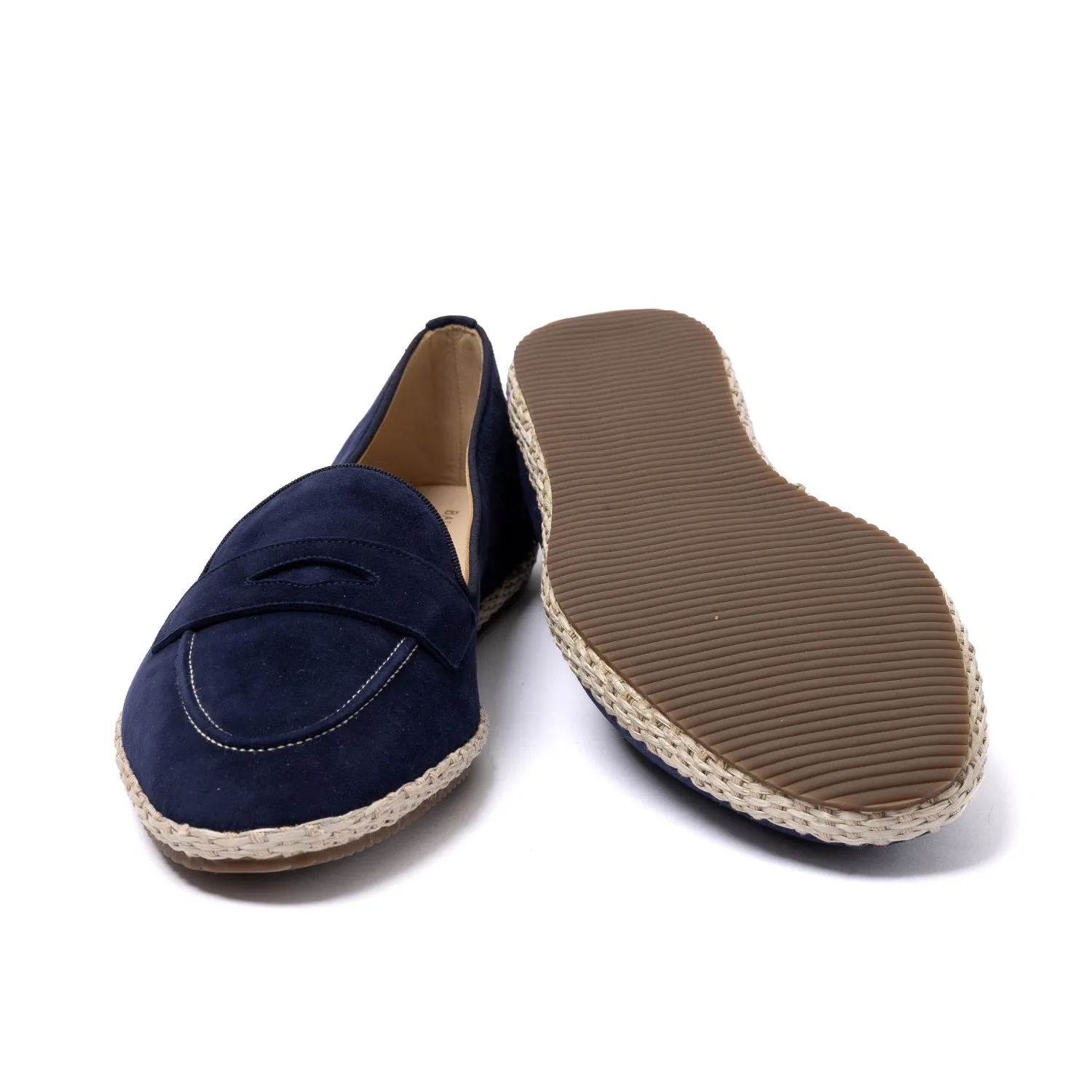 Baudoin & Lange x MJ: Banus Loafer "Espadrille Luxe" made of Calf Suede - handmade