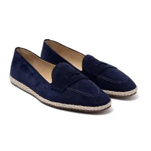Baudoin & Lange x MJ: Banus Loafer "Espadrille Luxe" made of Calf Suede - handmade