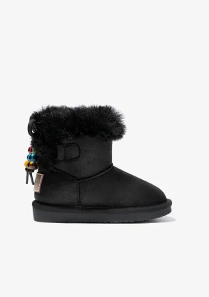 Black Beads Fur Australian Boots