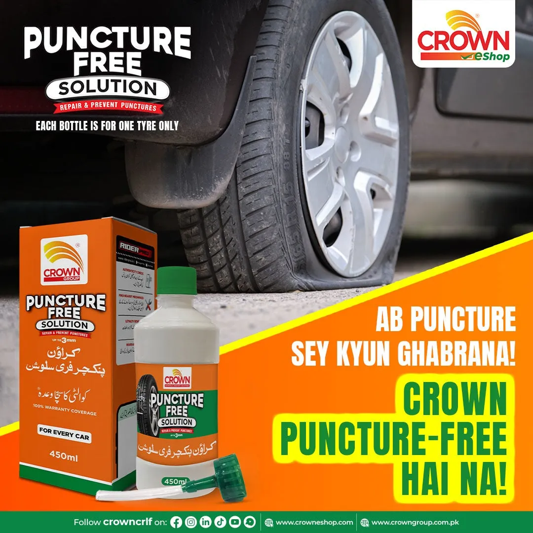 Crown Puncture Free Solution 450 ML for Cars