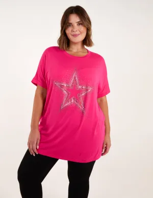Curve Diamante Star Oversized Top