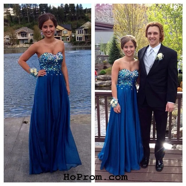 Elegant Prom Dresses Strapless Prom Dress Evening Dresses
