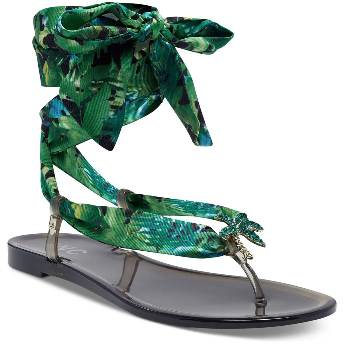 INC Womens Malana Embellished Jelly Sandals