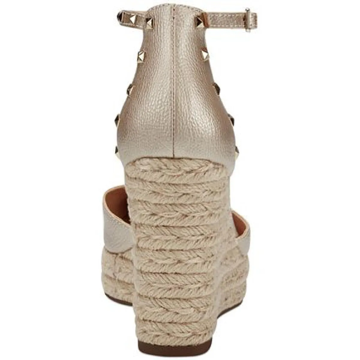 INC Womens Masin Faux Leather Closed Toe Wedge Sandals
