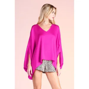 Just a Statement Top in Fuchsia