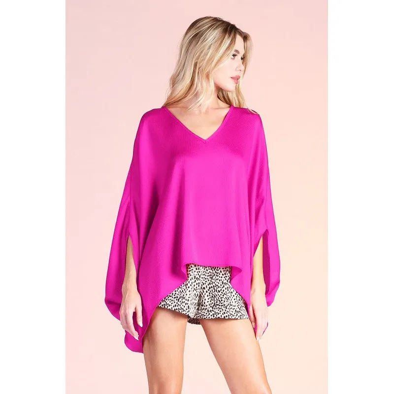 Just a Statement Top in Fuchsia