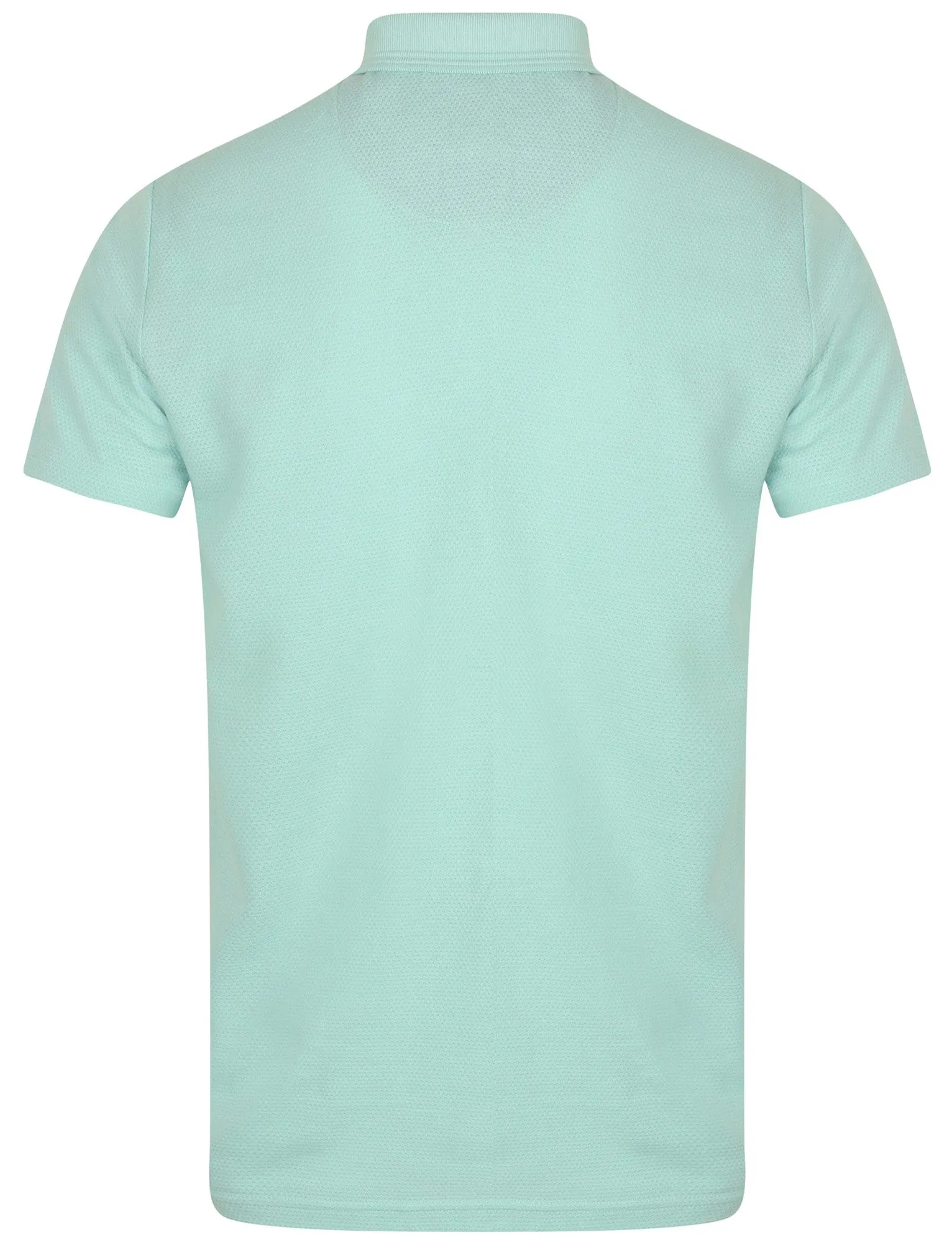 Landseer Textured Polo Shirt In Pastel Turquoise - Kensington Eastside