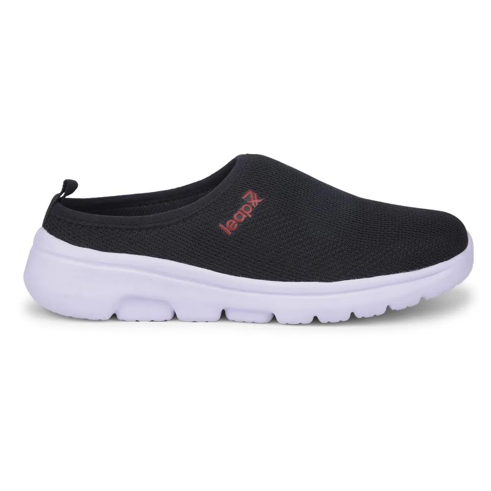 Leap7x Black Casual Mules For Women EZZIER-L2E By Liberty