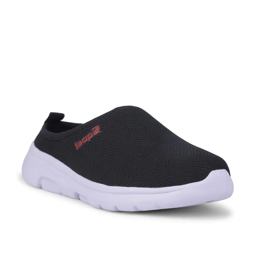 Leap7x Black Casual Mules For Women EZZIER-L2E By Liberty