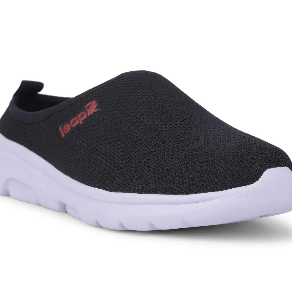 Leap7x Black Casual Mules For Women EZZIER-L2E By Liberty