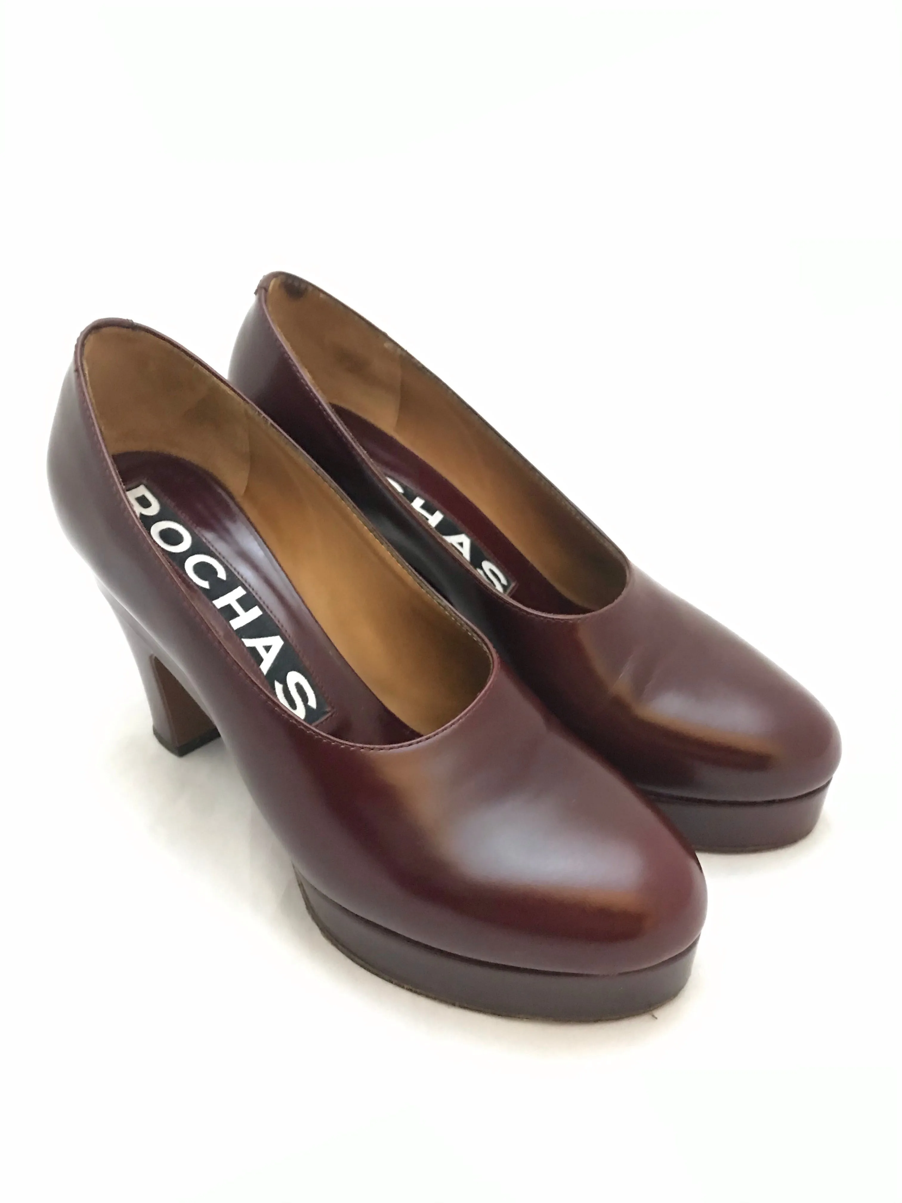Leather Platform Heels