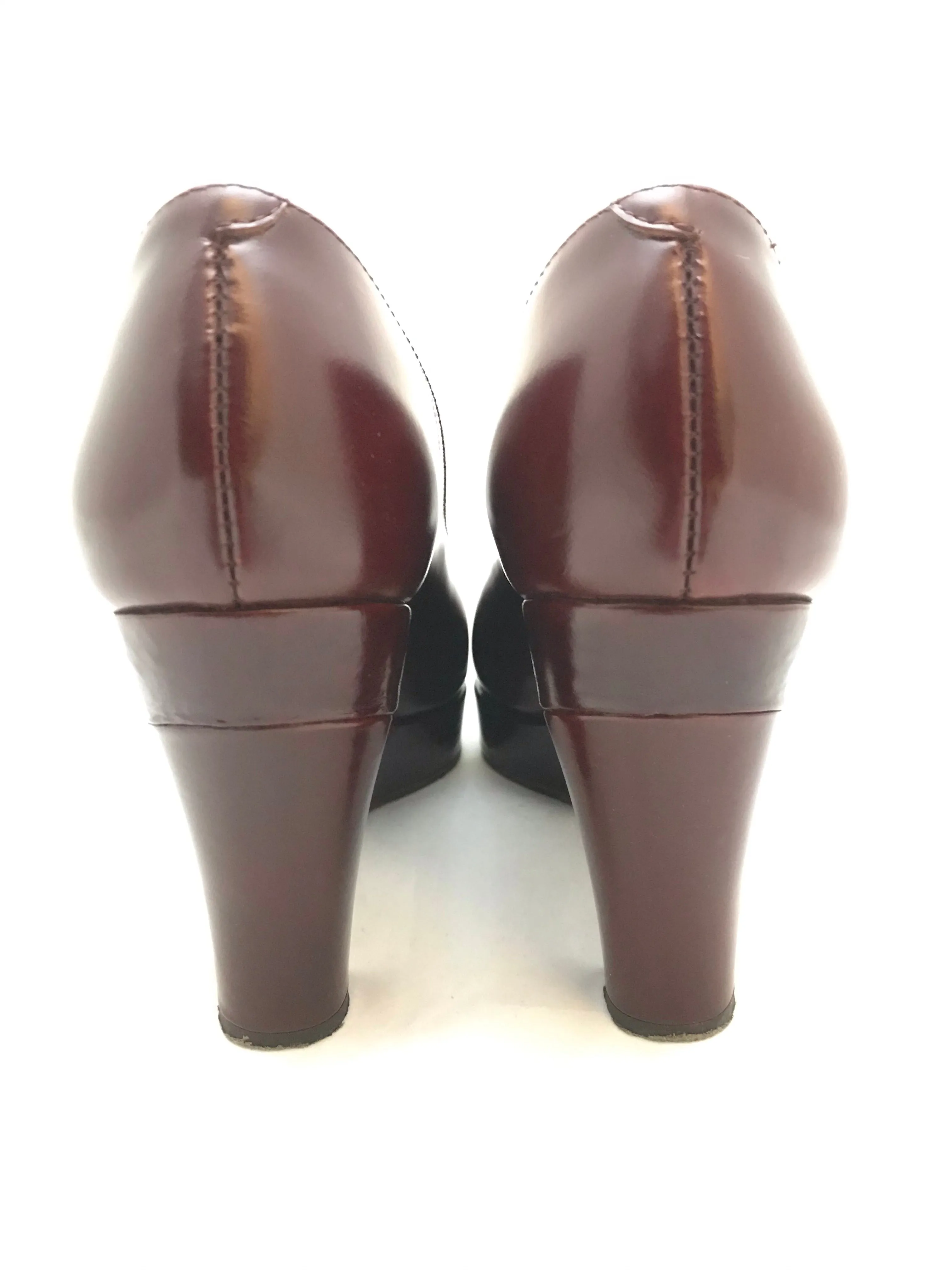 Leather Platform Heels