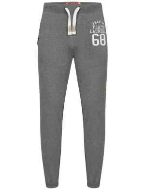 Lewiston Cuffed Joggers in Mid Grey Marl - Tokyo Laundry