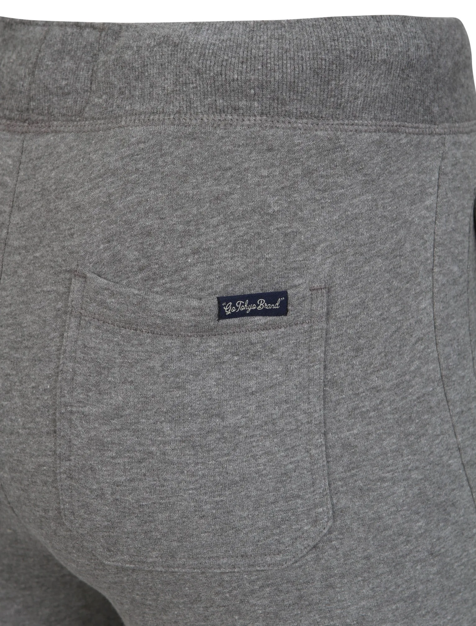 Lewiston Cuffed Joggers in Mid Grey Marl - Tokyo Laundry
