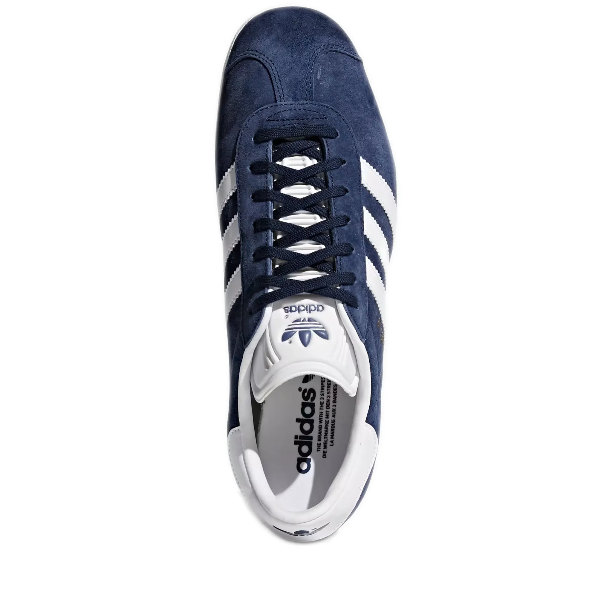 Men's Adidas Gazelle Shoes - Collegiate Navy / White / Gold Metallic