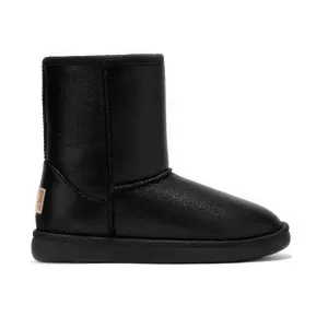 Metallic Black Bow Australian Boots