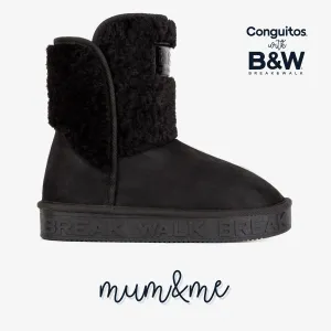 Mum's Black Fleece Australian Boots