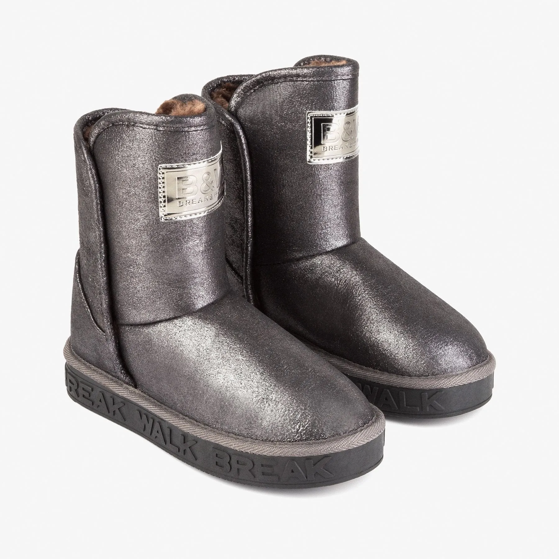 Mum's Lead Metallized Australian Boots
