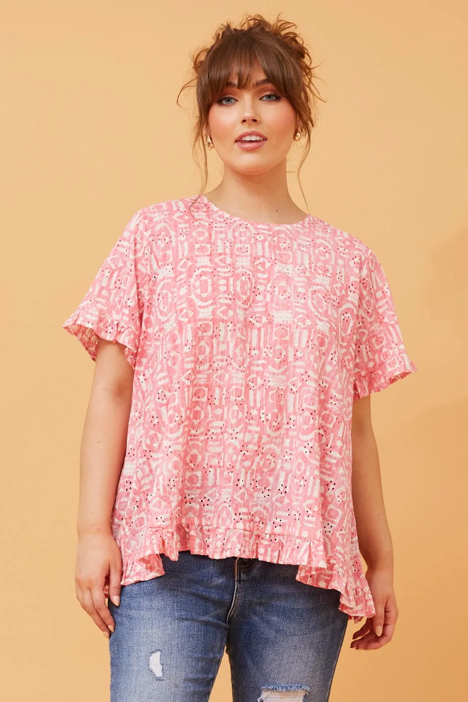 NEETA BRODERIE ANGLAISE TOP