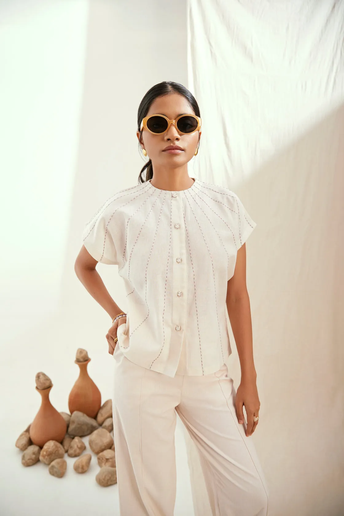 Oatmilk linen co-ord set
