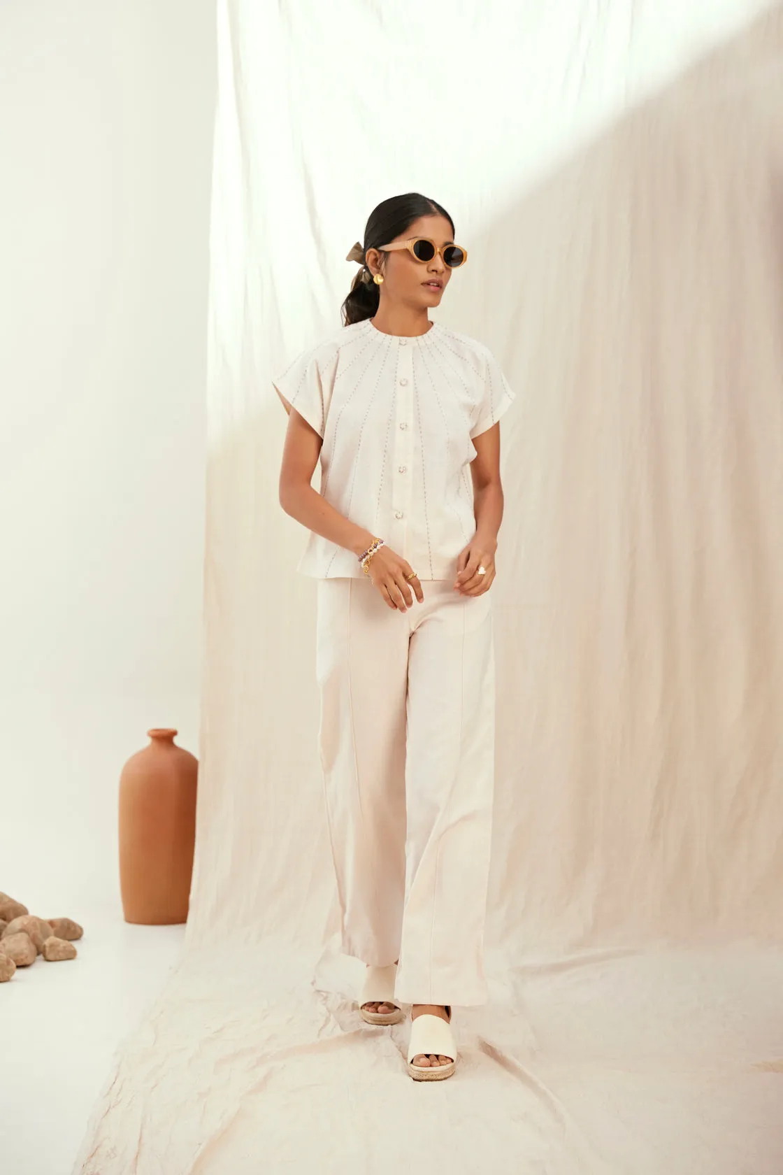 Oatmilk linen co-ord set