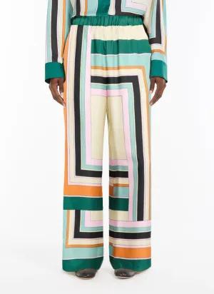 Ottavo Graphic Silk Pant