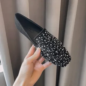 Owlkay Shallow Breathable Fly-knit Soft-soled Shoes