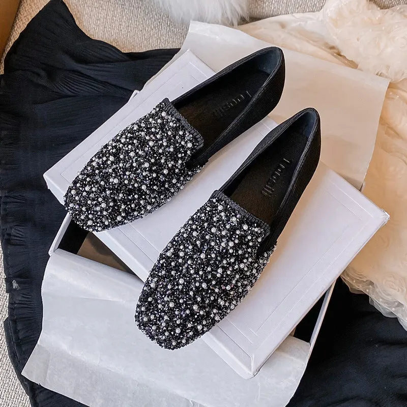 Owlkay Shallow Breathable Fly-knit Soft-soled Shoes