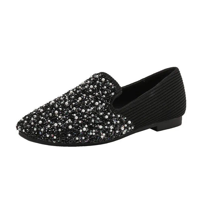 Owlkay Shallow Breathable Fly-knit Soft-soled Shoes