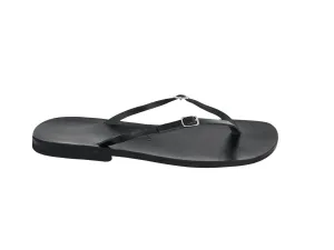 PAXI flip flops — black leather