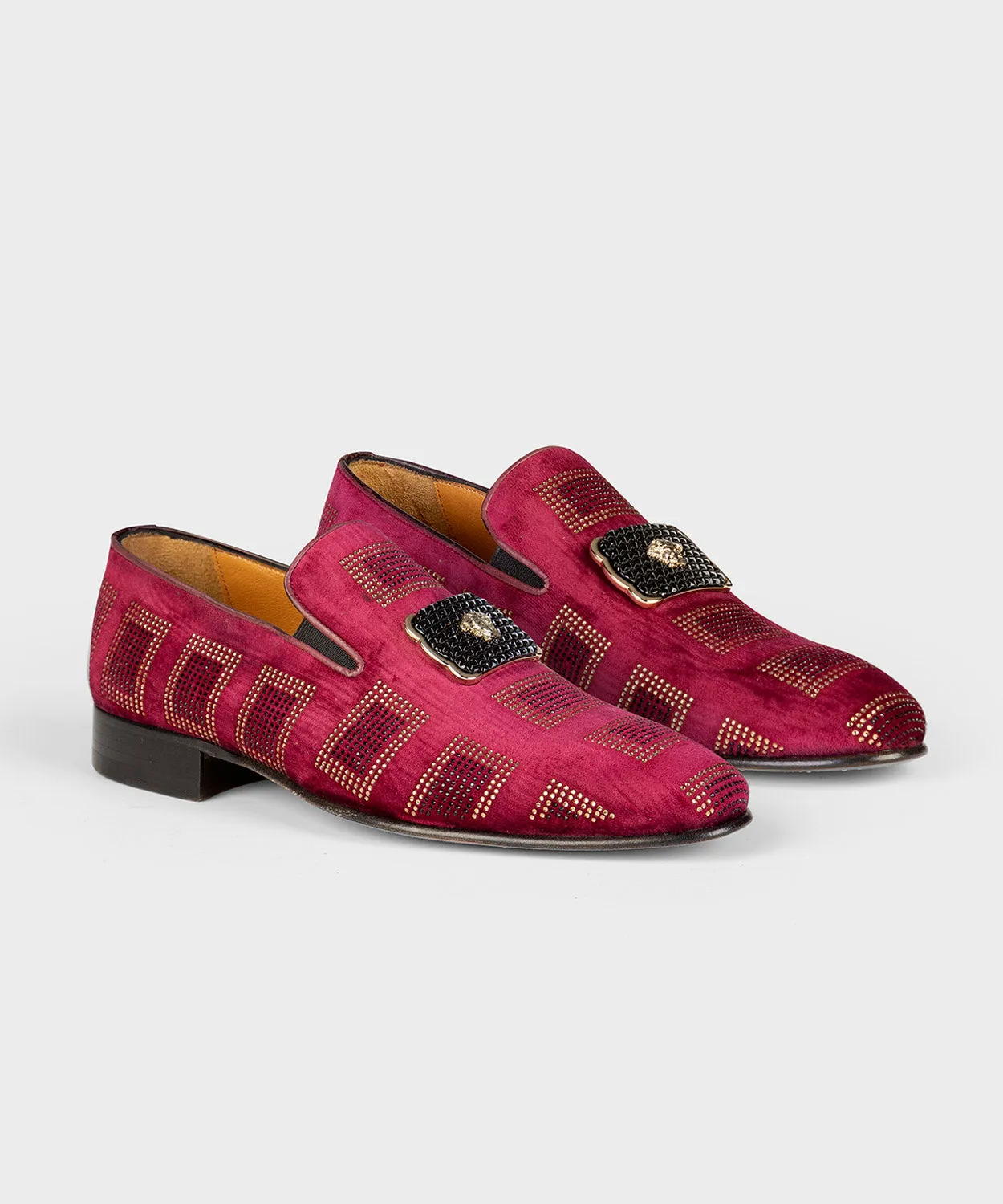 Red Suede Loafers