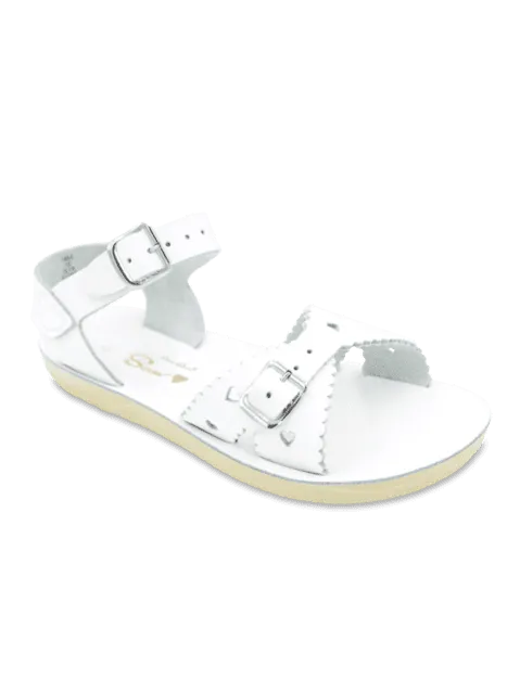Salt Water Sandals Sun San Sweetheart White