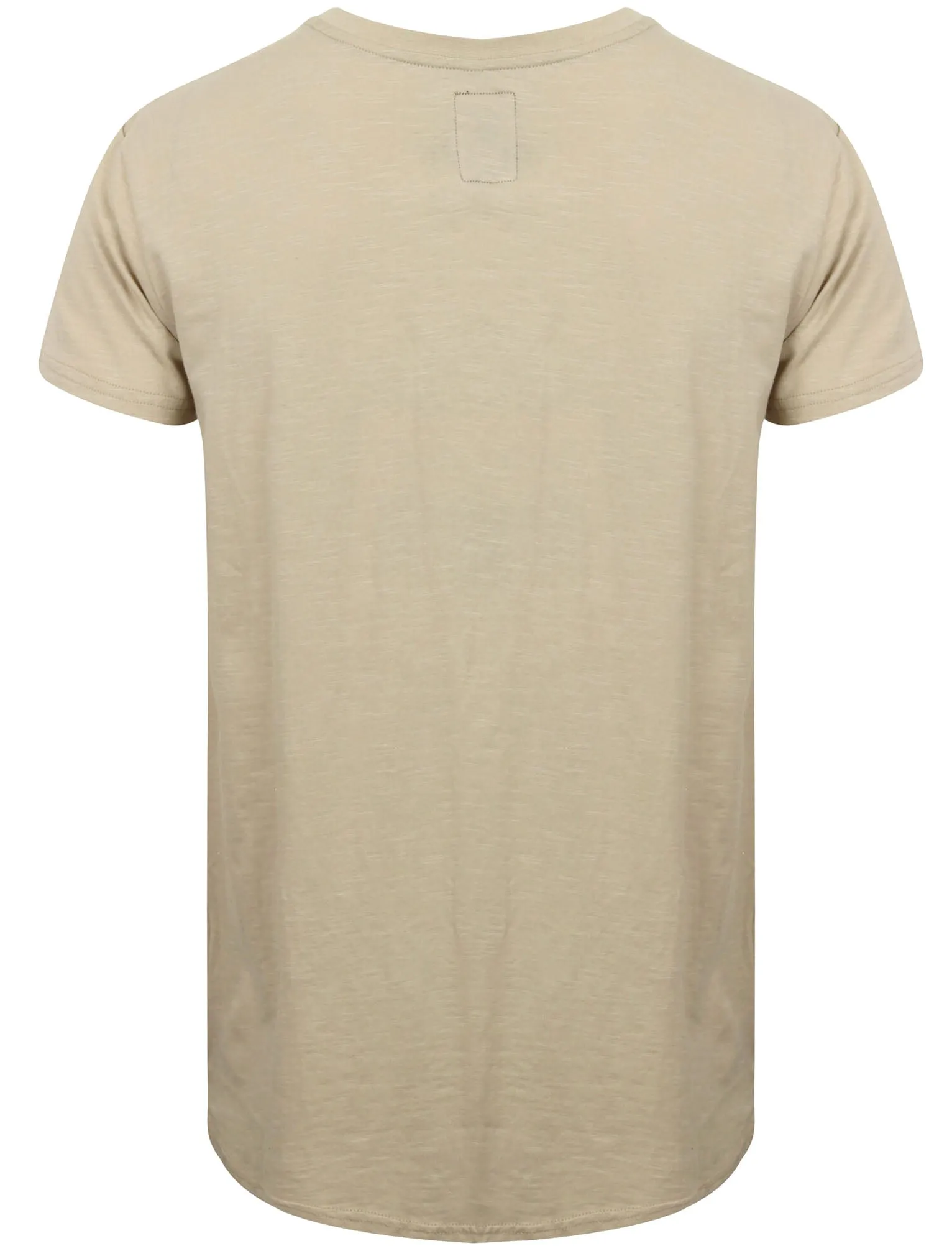 St Abran Longline Cotton T-Shirt with Rips in Silver Cloud - Saint & Sinner