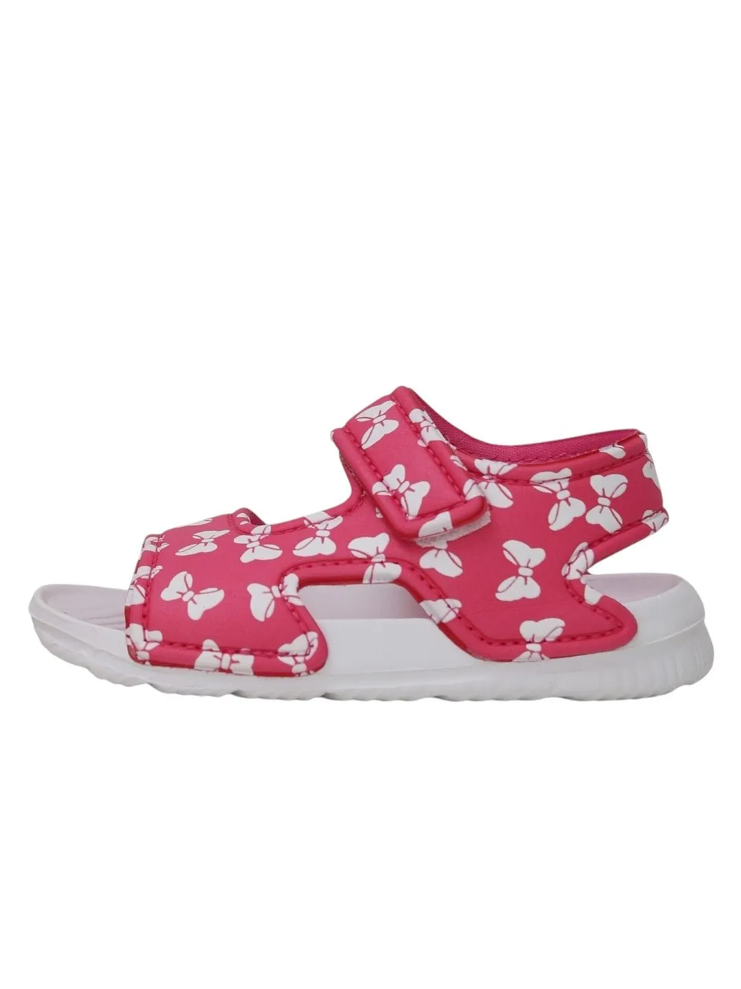 Sweet Charm All-over Bow Print Pink Sandals for Kids