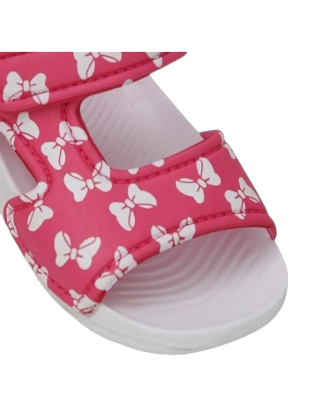 Sweet Charm All-over Bow Print Pink Sandals for Kids